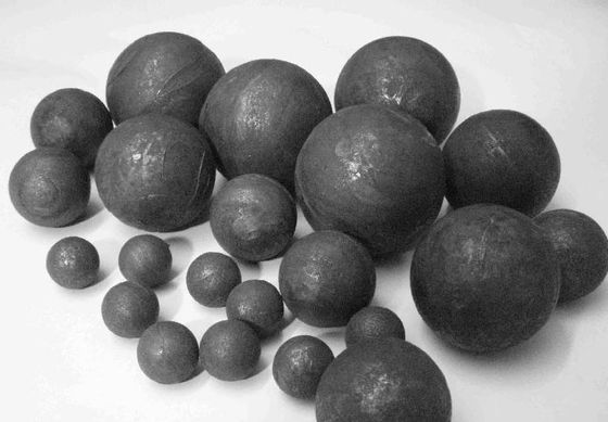 60Mn Forged Grinding Steel Balls 65HRC Untuk Penambangan Energi